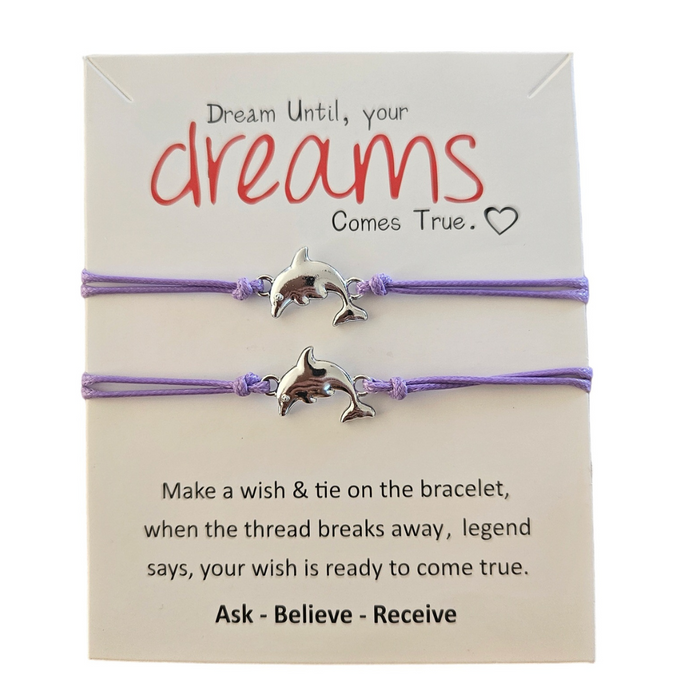 Dolphin Bracelet Set - Purple