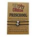 Crush preschool black bracelets with stars and card