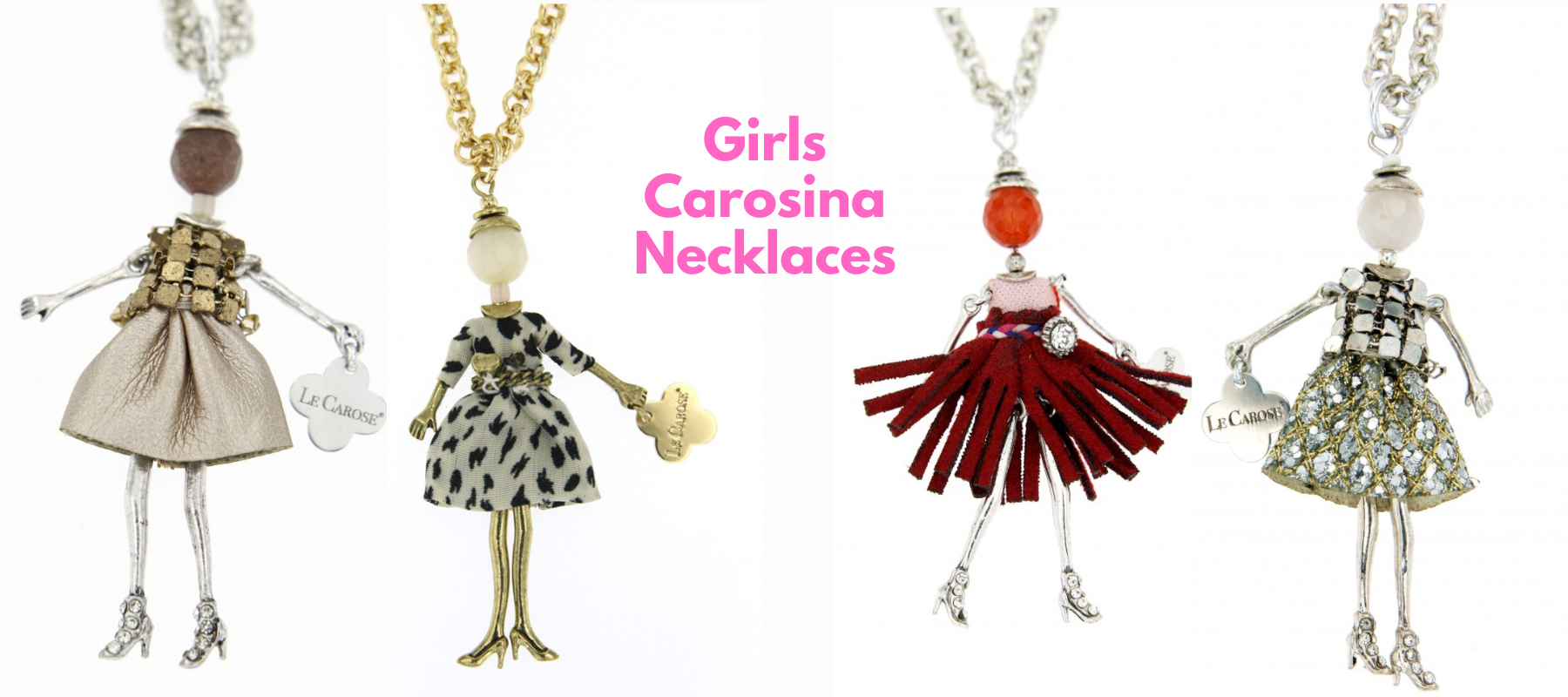 Girls doll chain necklace banner 