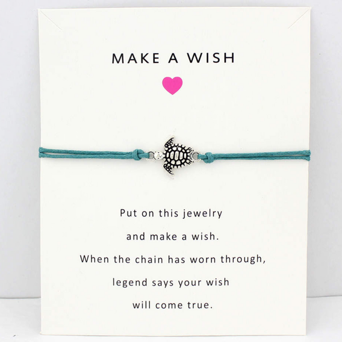 Make a Wish Turtle Bracelet – Turquoise