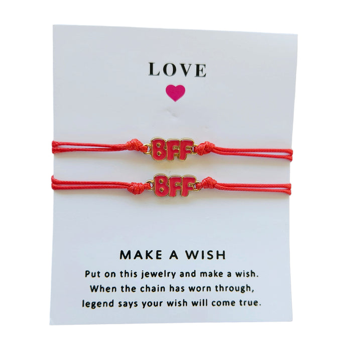 BFF Bracelet Set - Red