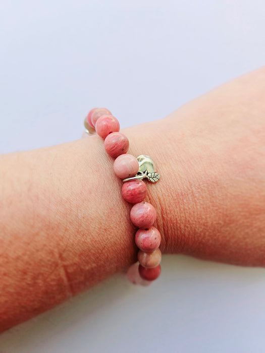 Teacher Bead Bracelet - Light & Dark Pink