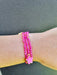 hot pink bead bracelet