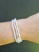 white bead bracelet