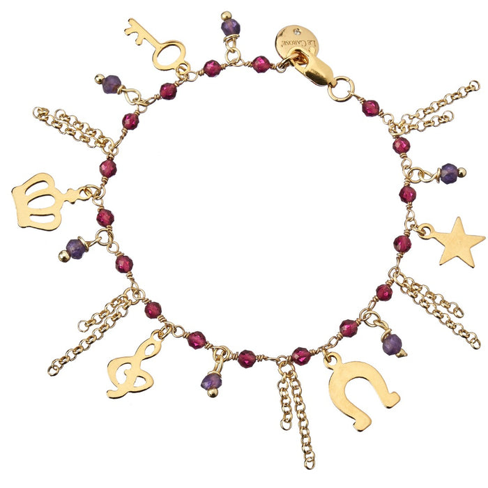 Joie Multi Charm Bracelet - Ruby