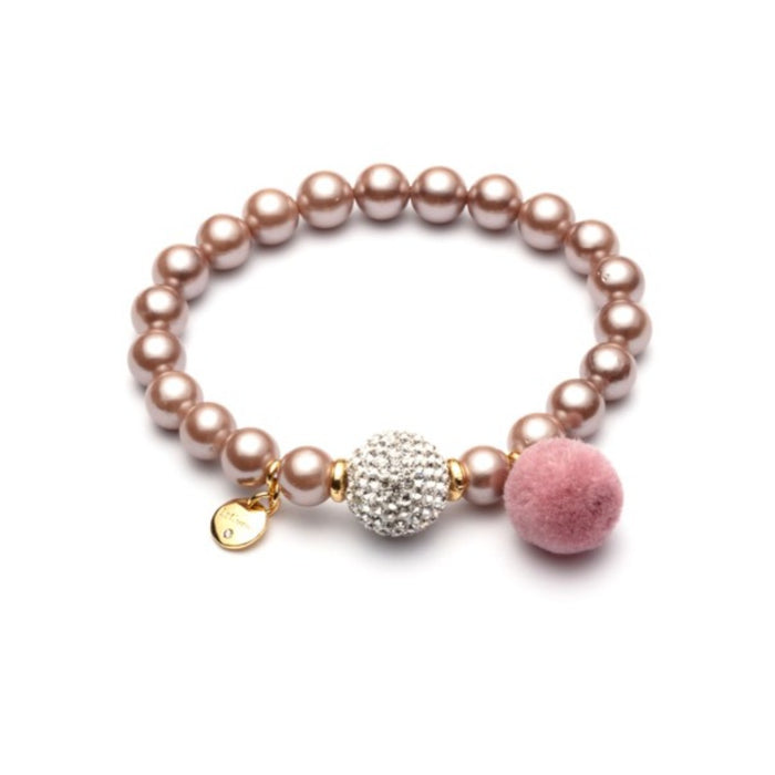 Rose pearl and Swarovski bracelet Image