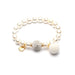 White pearl and Swarovski bracelet